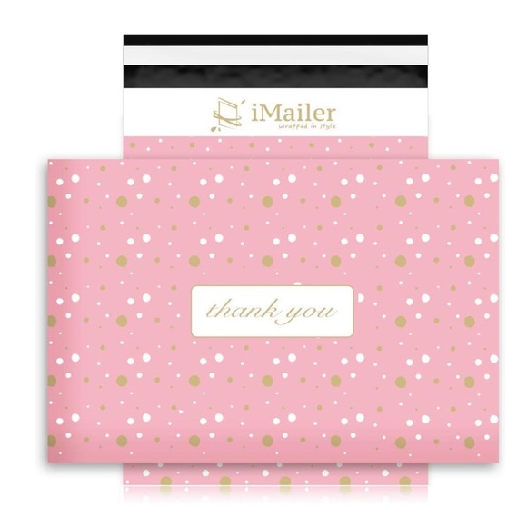Other - 20- 14.5”x19” Pink & Gold Thank You Poly Mailers | Boutique Packaging